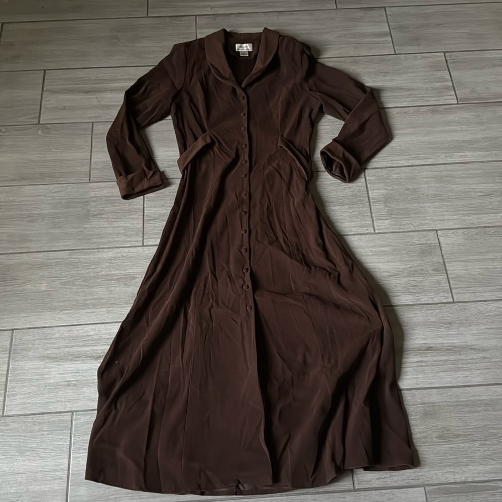 Vintage Brown Maxi Dress
